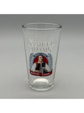 Samuel Adams Boston Lager Pint Glass 16 Oz Brewer Patriot Logo Barware